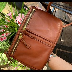 Fossil Genuine Leather Cross Body Pocket Purse